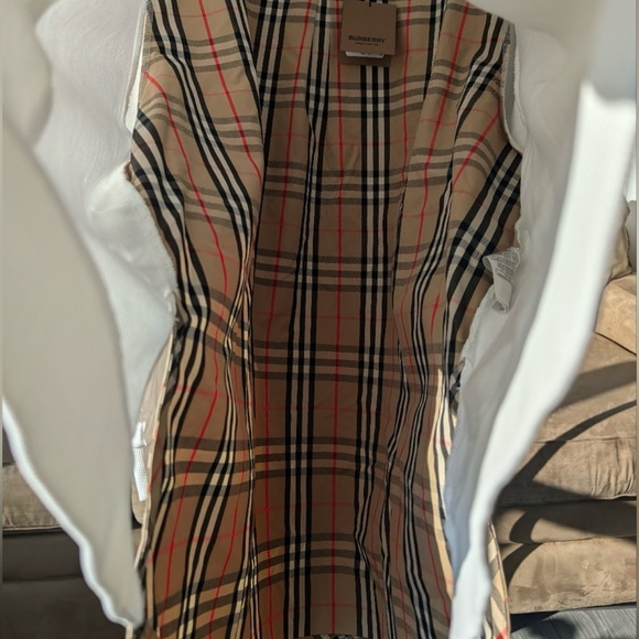 Burberry Women's Check Panel Oversized  Sweatshirt, Size Large - Picture 7 of 11